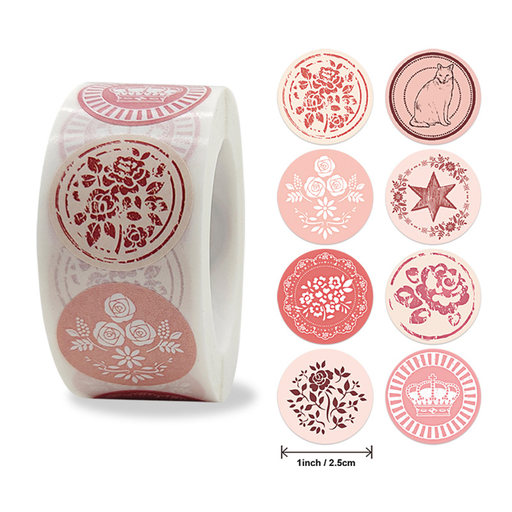 Wedding Sutra - 100-500Pcs ซองจดหมายซีลป้าย8รูปแบบดอกไม้สติกเกอร์สติกเกอร์ติดสติกเกอร์สำหรับ Party Decor,วันเกิด,งานแต่งงาน