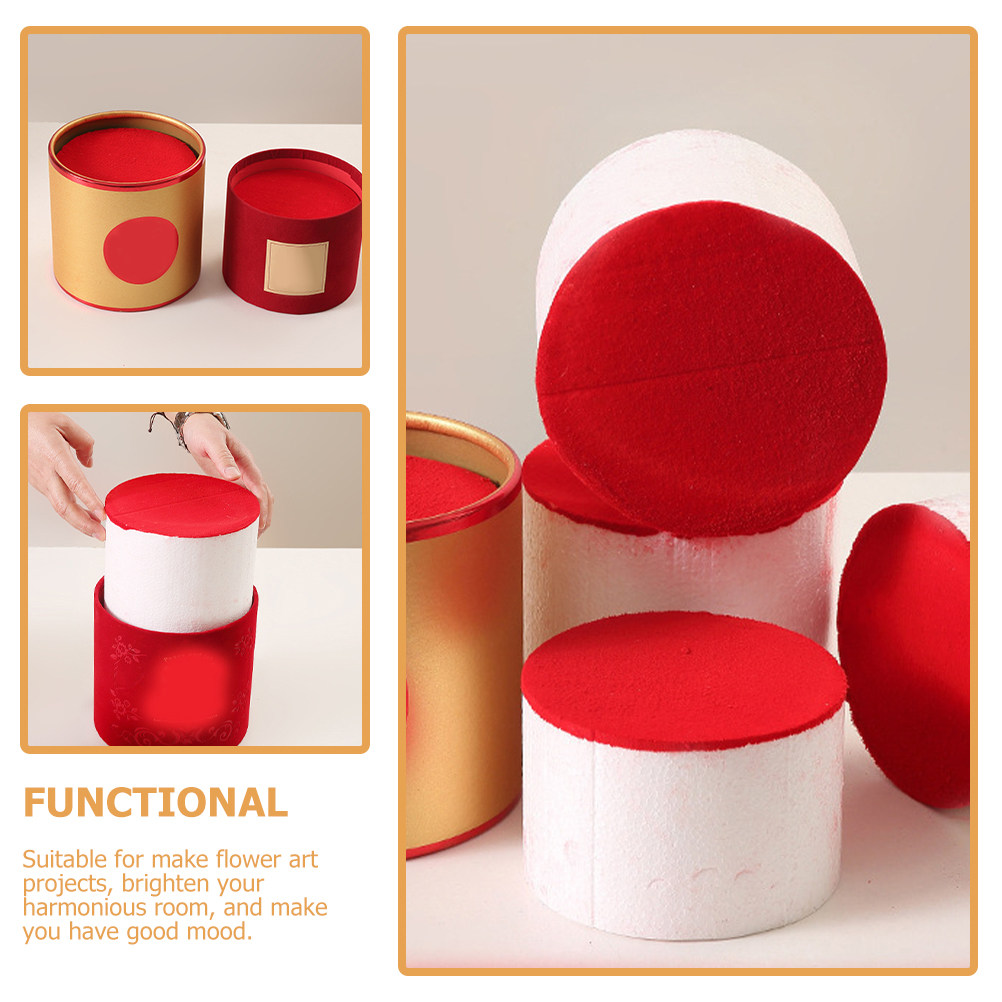 Wedding Supply Decor - โฟมดอกไม้ทรงกลม 2 ชิ้น ตัดง่าย ใช้สำหรับจัดดอกไม้ DIY