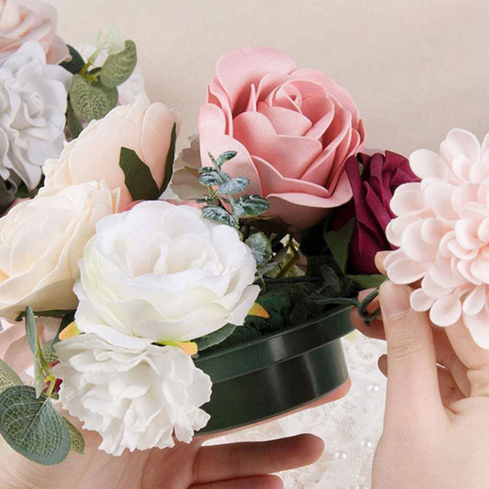 Wedding Event Supply - 2 ชิ้น ฐานดอกไม้ทรงกลมสำหรับจัดดอกไม้ ดูดซับน้ำได้ สำหรับตกแต่งดอกไม้ งานแต่งงาน