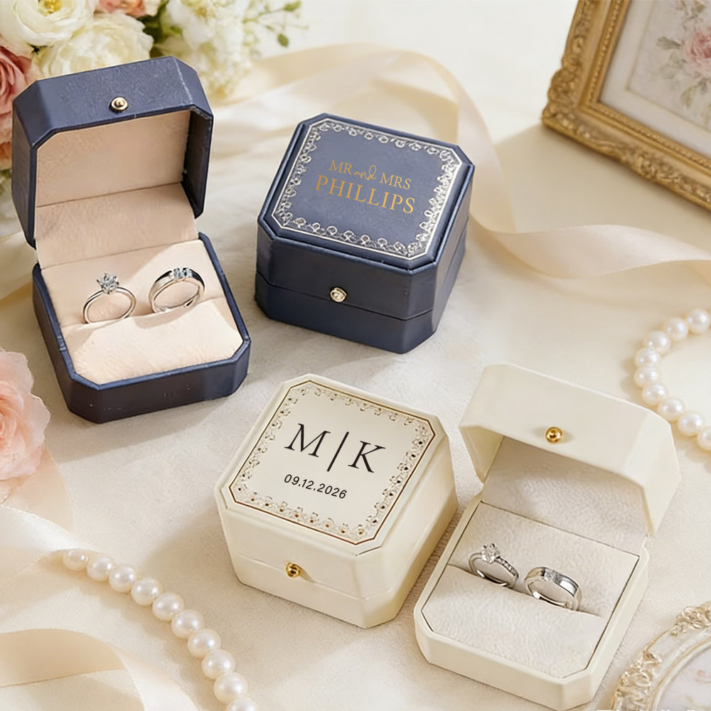 กล่องใส่แหวนหนังเทียมแบบสั่งทำ - Wedding Packaging บทวิจารณ์และราคา