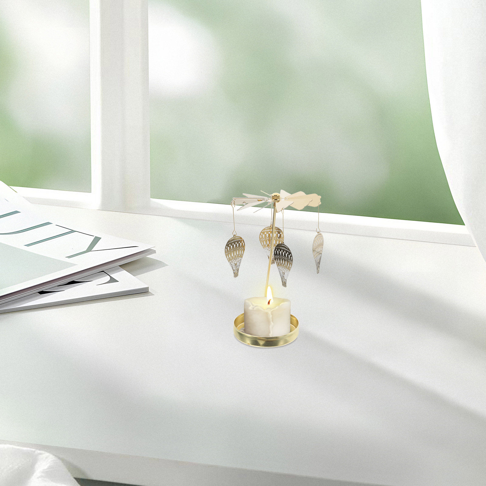 ฐานหมุนโลหะสำหรับวางเทียนทีไลท - Wedding Supply Decor บทวิจารณ์และราคา