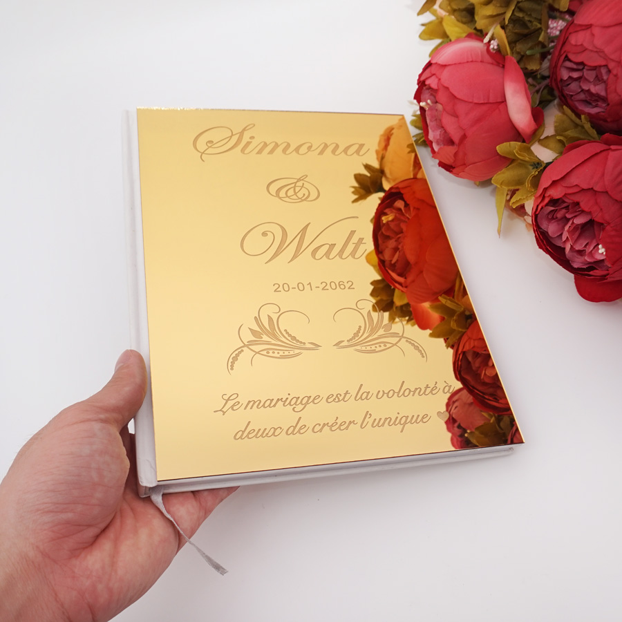 สมุดอวยพรลายมือชื่อสำหรับงานแต - Personalized Guest Book บทวิจารณ์และราคา