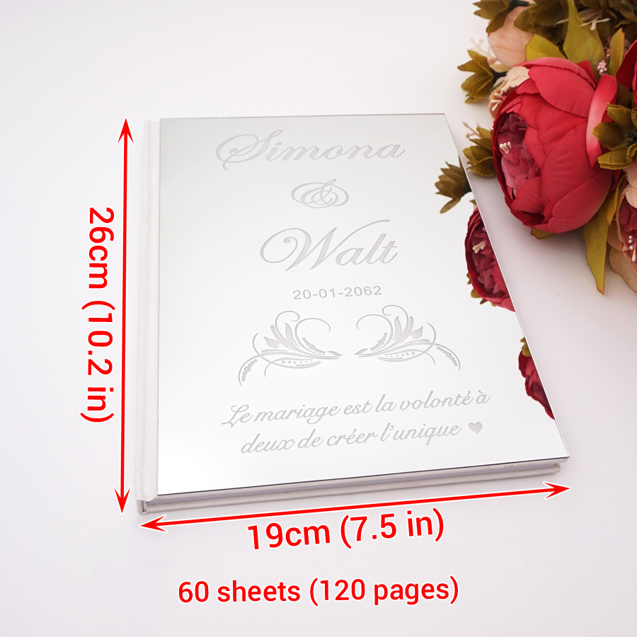 สมุดอวยพรลายมือชื่อสำหรับงานแต - Personalized Guest Book บทวิจารณ์และราคา