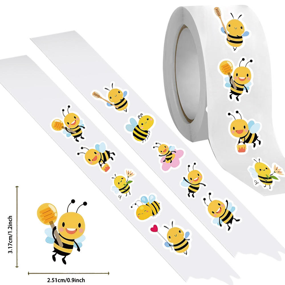 500PCS การ์ตูน Bee สติกเกอร์รา - Wedding Sutra บทวิจารณ์และราคา