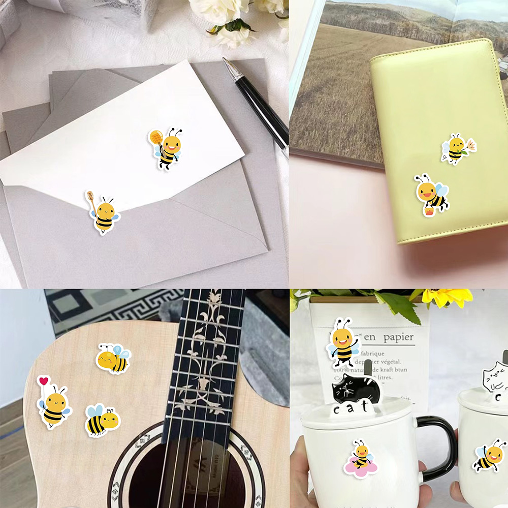 500PCS การ์ตูน Bee สติกเกอร์รา - Wedding Sutra บทวิจารณ์และราคา