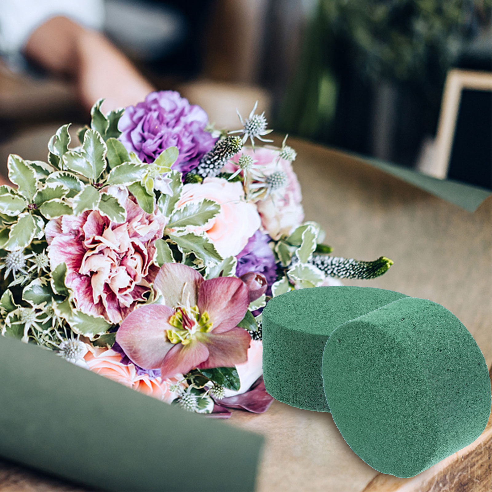บล็อกดินทรงกลมลายดอกไม้ 8 ชิ้น - Wedding Event Supply บทวิจารณ์และราคา