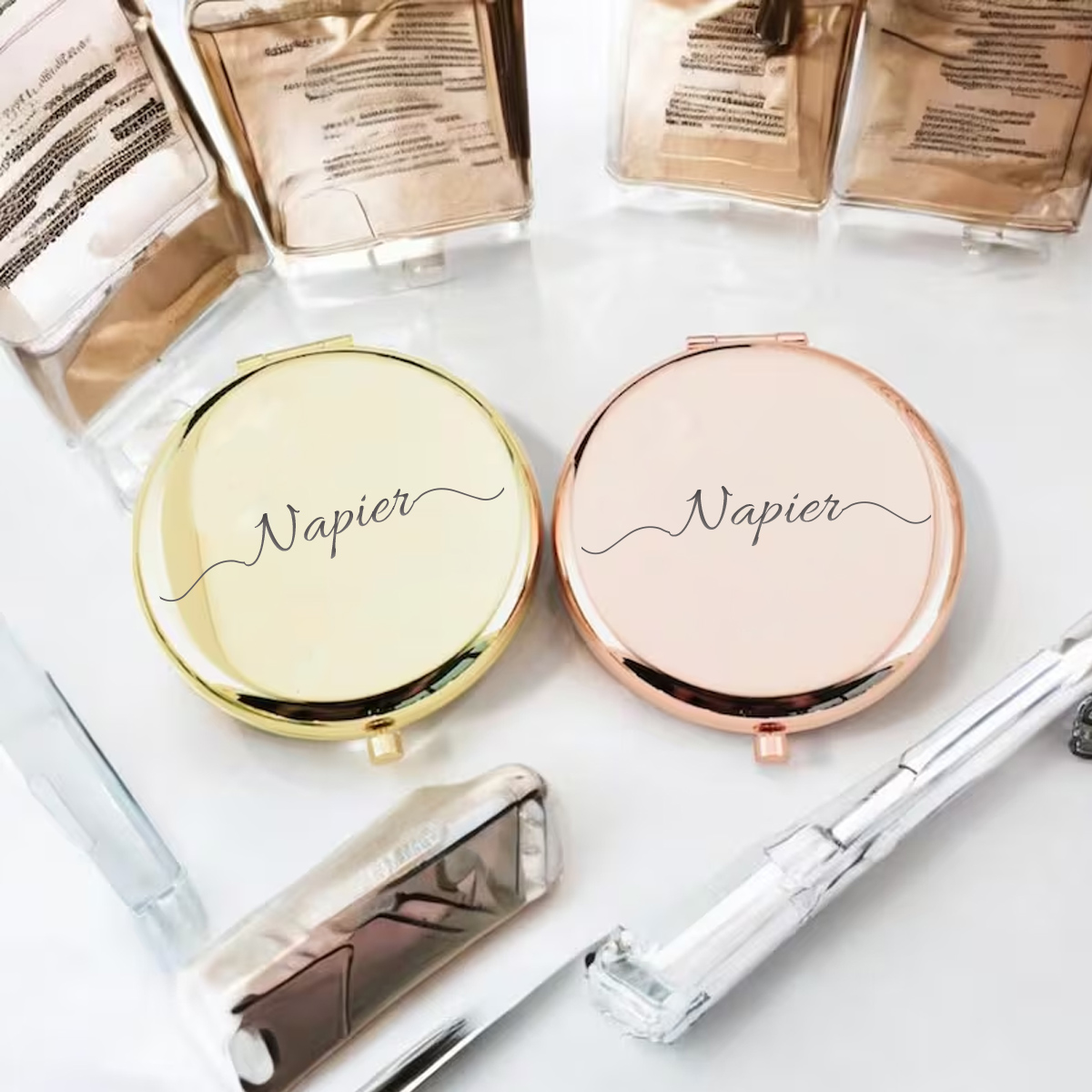 กระจกพับลาย Napier น่ารัก 1 ชิ - Wedding Packaging บทวิจารณ์และราคา