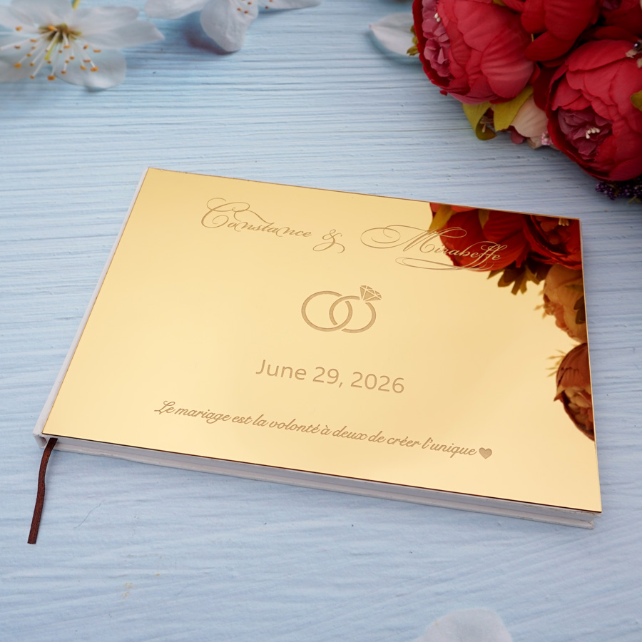 ส่วนบุคคลงานแต่งงานที่กําหนดเอ - Personalized Guest Book บทวิจารณ์และราคา