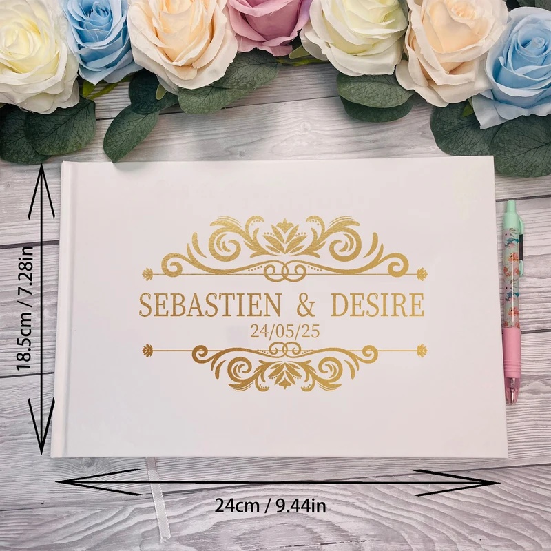 สมุดอวยพรงานแต่งงานแบบเฉพาะตัว - Personalized Guest Book บทวิจารณ์และราคา