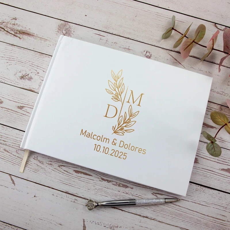 สมุดอวยพรงานแต่งงานแบบเฉพาะตัว - Personalized Guest Book บทวิจารณ์และราคา