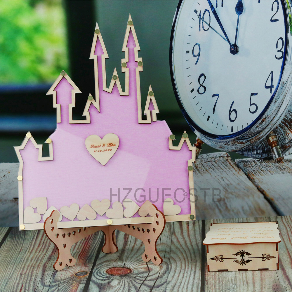ส่วนบุคคลปราสาทหนังสือกล่องวาง - Personalized Guest Book บทวิจารณ์และราคา
